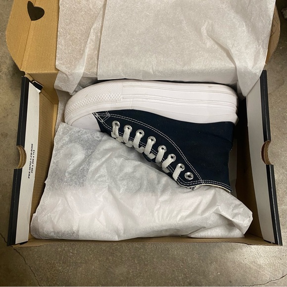 converse chuck taylor all star move platform black/white size 5.5 - Picture 9 of 9